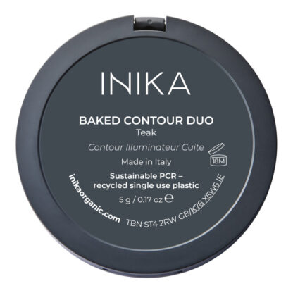 INIKA Organic Baked Contour Duo – Teak 5 g