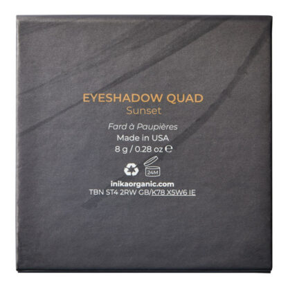 INIKA Organic Eyeshadow Quad – Sunset 8 g