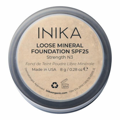 INIKA Organic Loose Mineral Foundation SPF 25 Strength 8 g